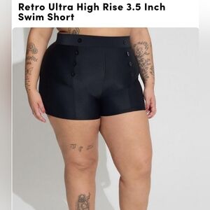 NWT Torrid Retro Ultra High Rise 3.5 Inch Swim Short